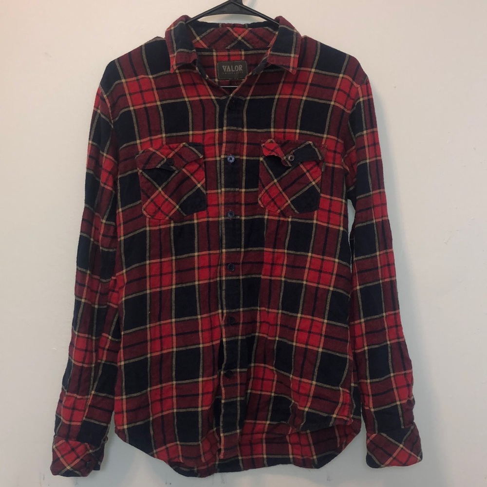 Red and blue flannel